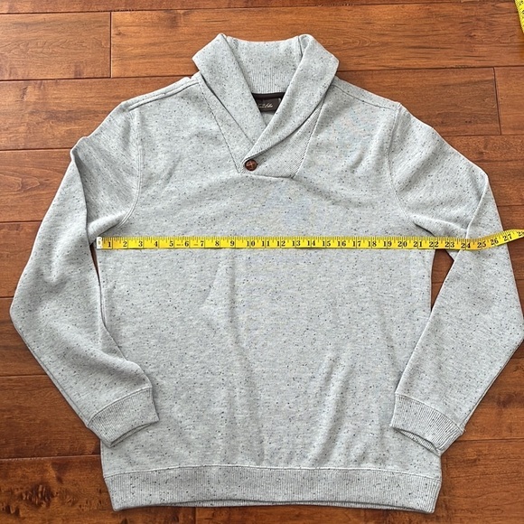 NWT Tasso Elba Shawl Collar Pullover Silver Size M - Picture 5 of 9